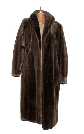 Full Length Sheared Beaver Ladies Coat (1 of 2)
