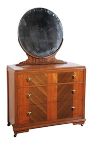 Deco style bureau with mirror