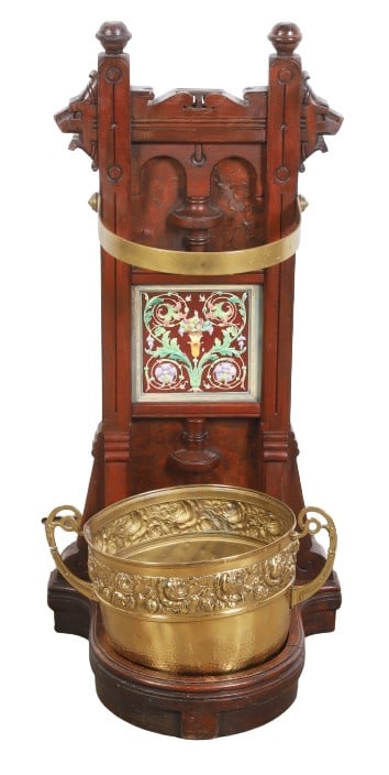 Victorian walnut umbrella stand (1 of 5)