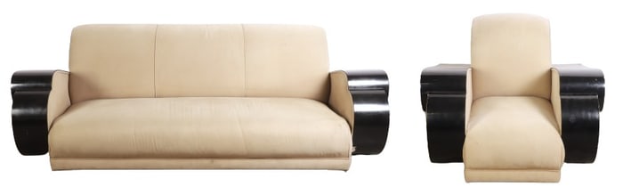 (2) pc Deco style seating set