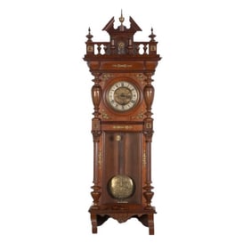 Walnut 2-Weight Driven Vienna Regulator Clock