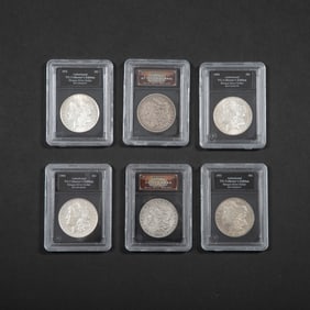 (6) Morgan Silver Dollars