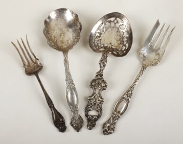 (4) Sterling Serving Articles