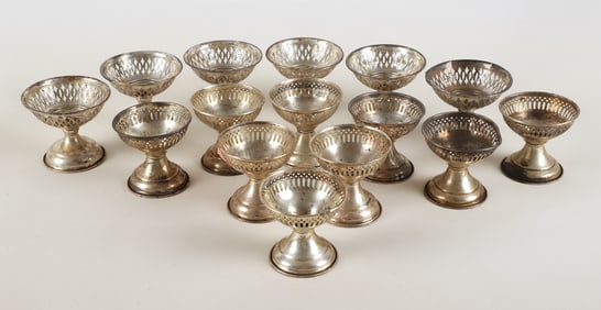 (15) Sterling Pierced Frames