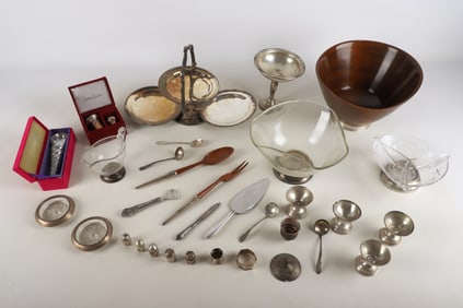 Sterling Weighted, Footed and Silverplate Items