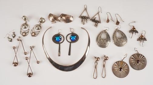 Vintage Silver and Sterling Jewelry Group