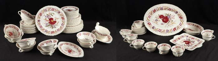 (82) Pieces Wedgwood Cornflower Dinnerware