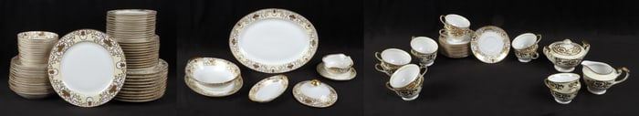 (86) Pieces Meito China Crescent dinnerware