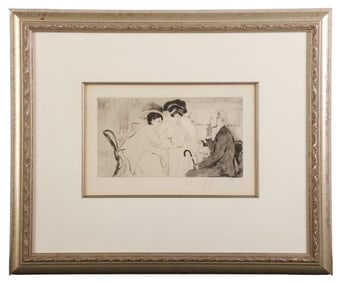 Louis Legrand Etching "Soireaux"