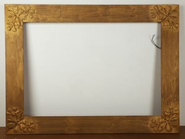 Large Art Nouveau Oak Picture Frame