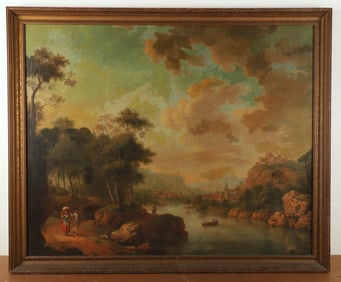 Large 19th c Continental Landscape Painting