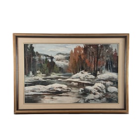 Contemporary Impressionist Winter Landscape Painting