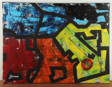 Dennis Sakelson Large Abstract Painting