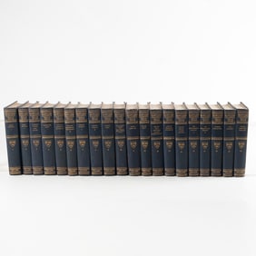 A 20-volume set of Harvard Classics fiction, 1917