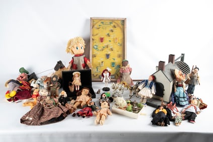 A Large Collection of 19th/20th C Toys and Dolls