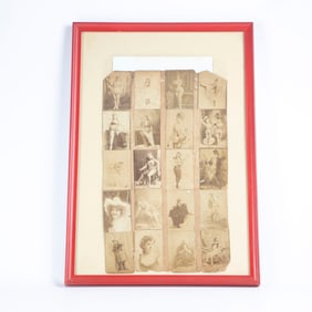 Framed Photographs of 19th C Female Performers