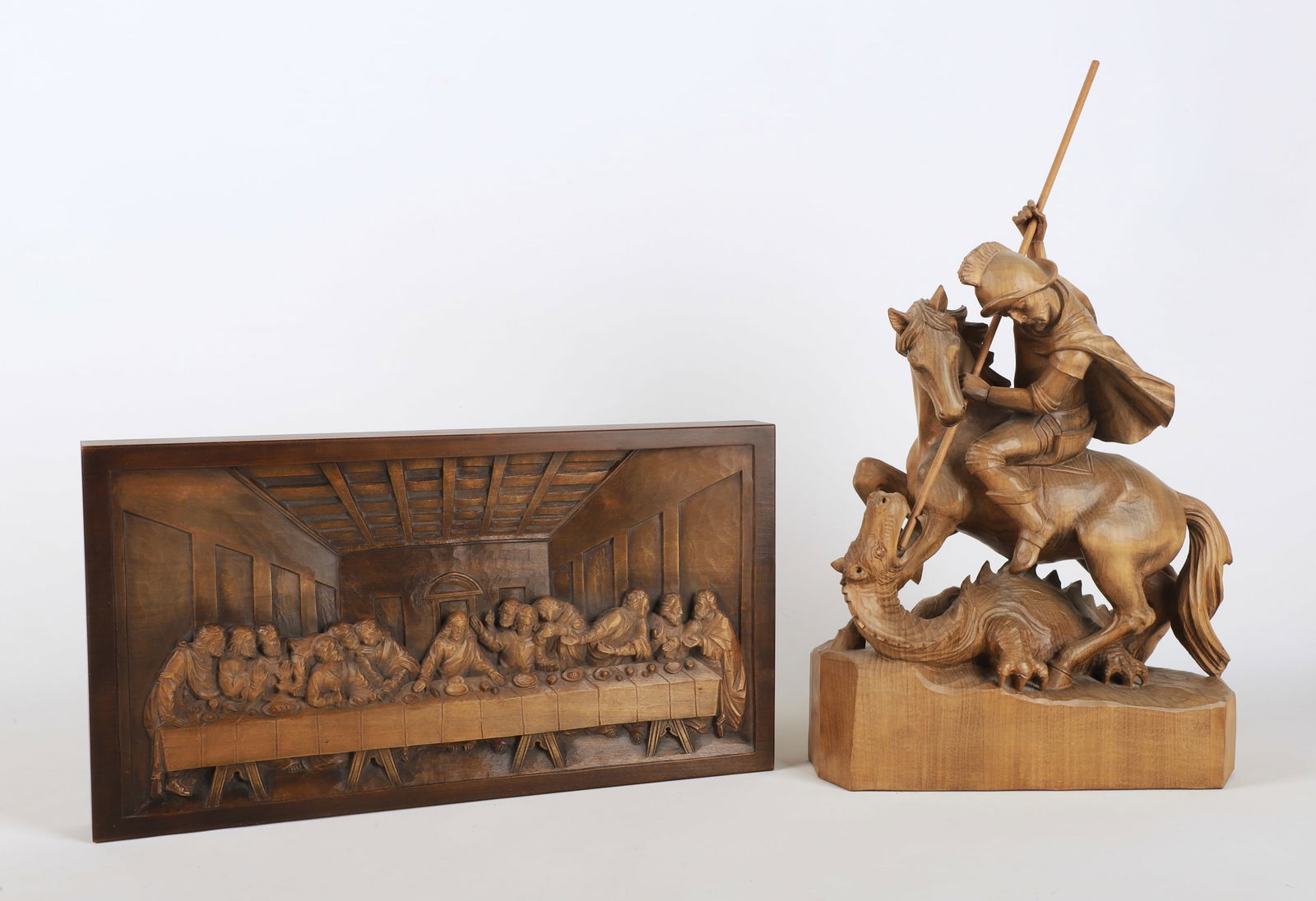 (2) Religious wood carvings (1 of 9)