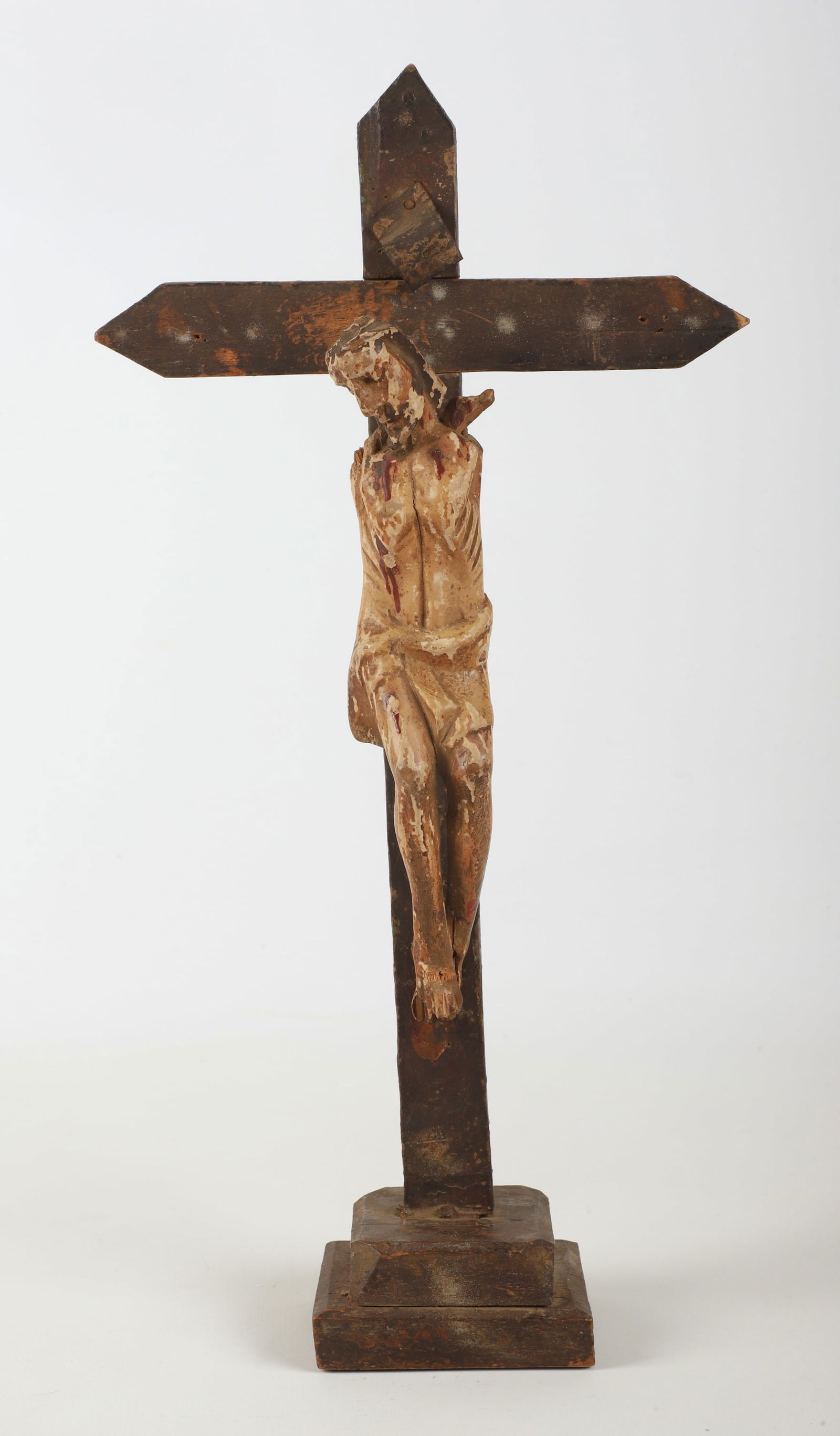Carved wood Santos figure of Jesus (1 of 5)