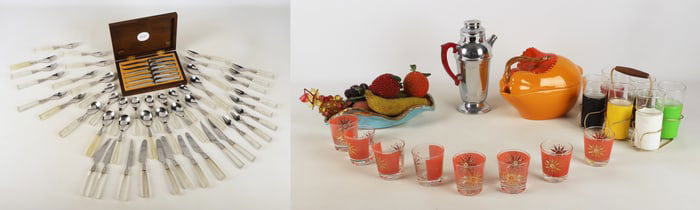 Mid-Century Barware, Decor and Table Items