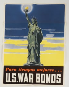 WWII Poster "For a Better Tomorrow" Spanish