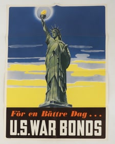 WWII Poster "For a Better Tomorrow" Swedish