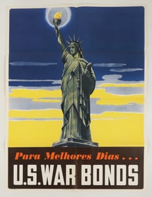 WWII Poster "For a Better Tomorrow" Portuguese