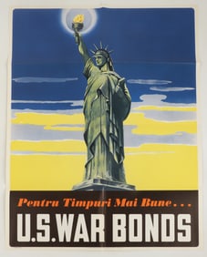 WWII Poster "For a Better Tomorrow" Romanian