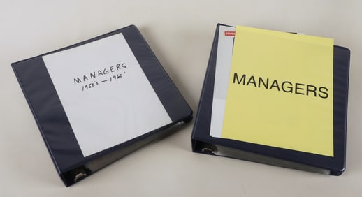 Baseball Card Lot - Managers