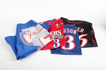 Philadelphia 76ers & Eagles Jerseys and Flag