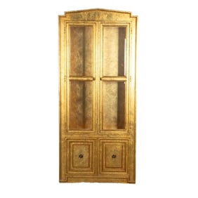 John Stuart 1-pc gilt painted display cabinet