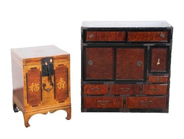 (2) Asian chests