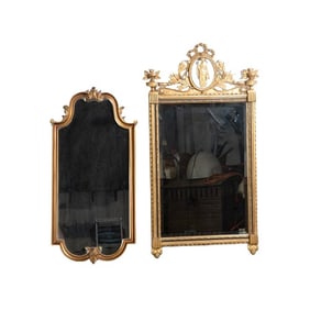 (2) Hanging wall mirrors