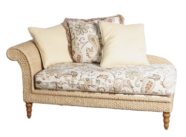 Century wicker chaise lounge