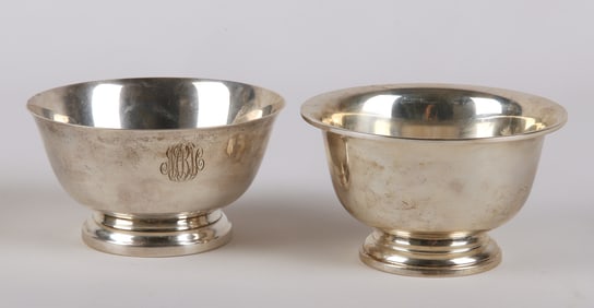 (2) Small sterling Revere bowls, 9.015 TO