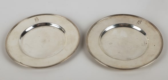 (2) Gorham sterling bread plates, 7.745 TO