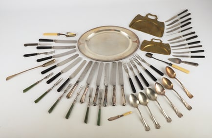 Lot of silver plate and other flatware