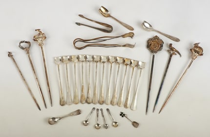 Lot of sterling & silver plate