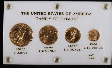United States of America Gold "Family of Eagles"