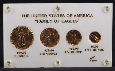 United States of America Gold "Family of Eagles"