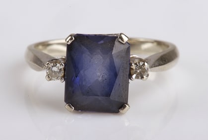 Baden & Foss White Gold Sapphire & Diamond Ring