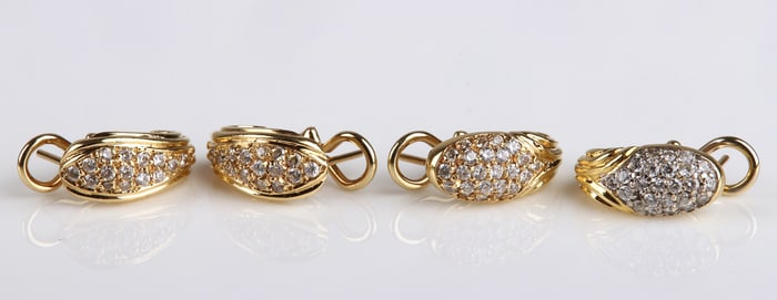 (2) Pairs 14K Yellow Gold Earrings