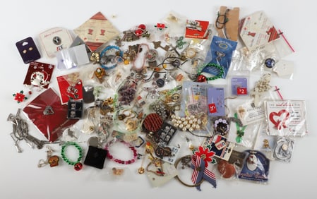 Large lot of costume jewelry