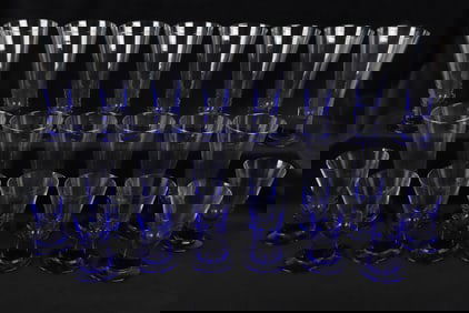 (22) Mid Century Blown Glasses