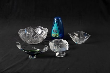 Baccarat, Lalique, Modern Art Glass, Etc.