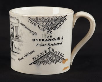 Dr Franklin's Maxims Staffordshire Mug