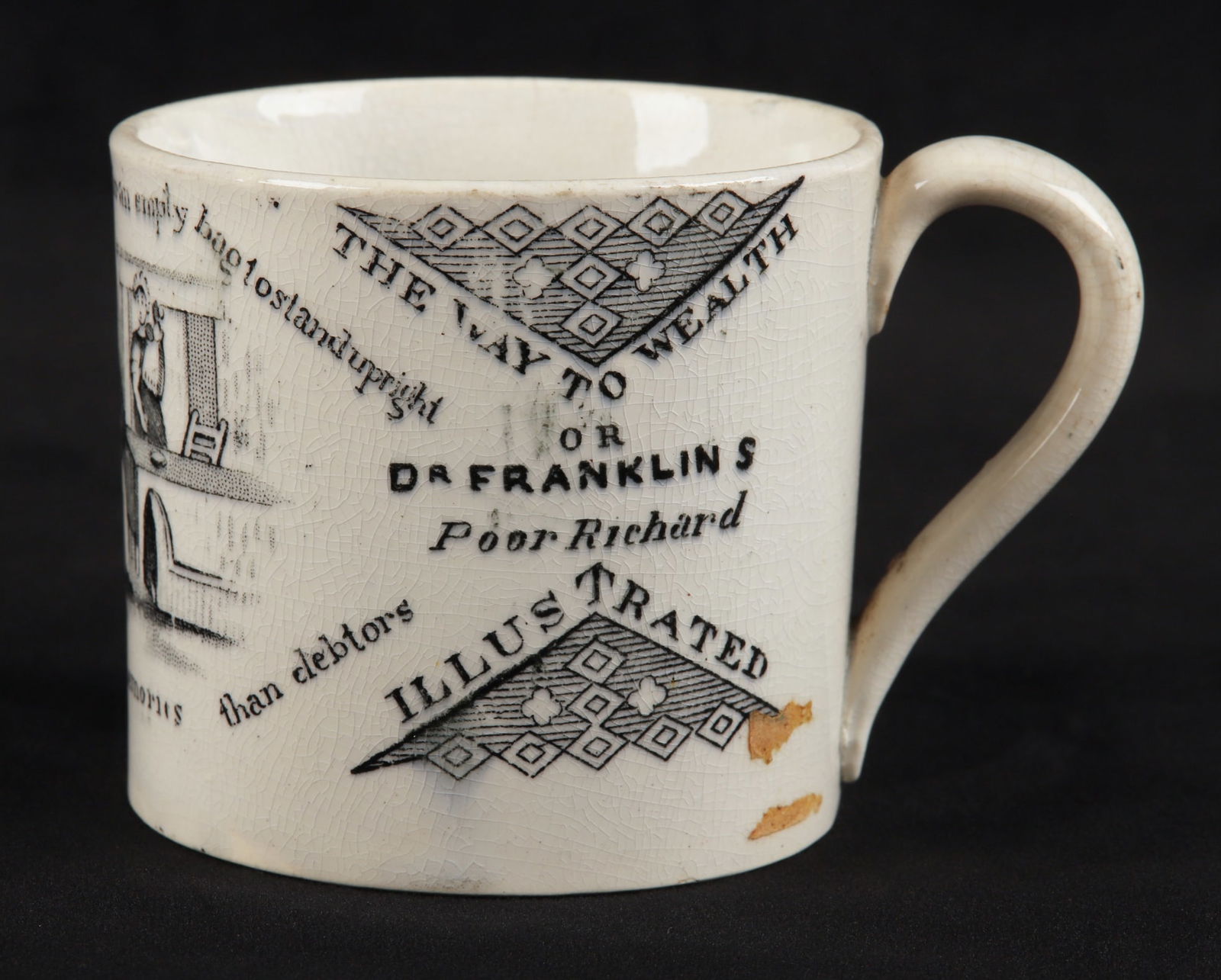 Dr Franklin's Maxims Staffordshire Mug (1 of 5)