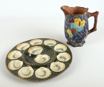 (2) Pieces of majolica