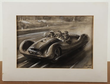 George Lane Vintage Automobile illustration