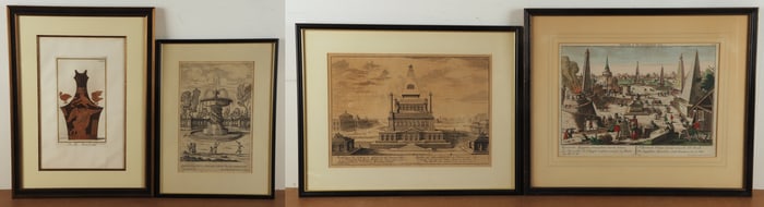 (4) Antique Engravings