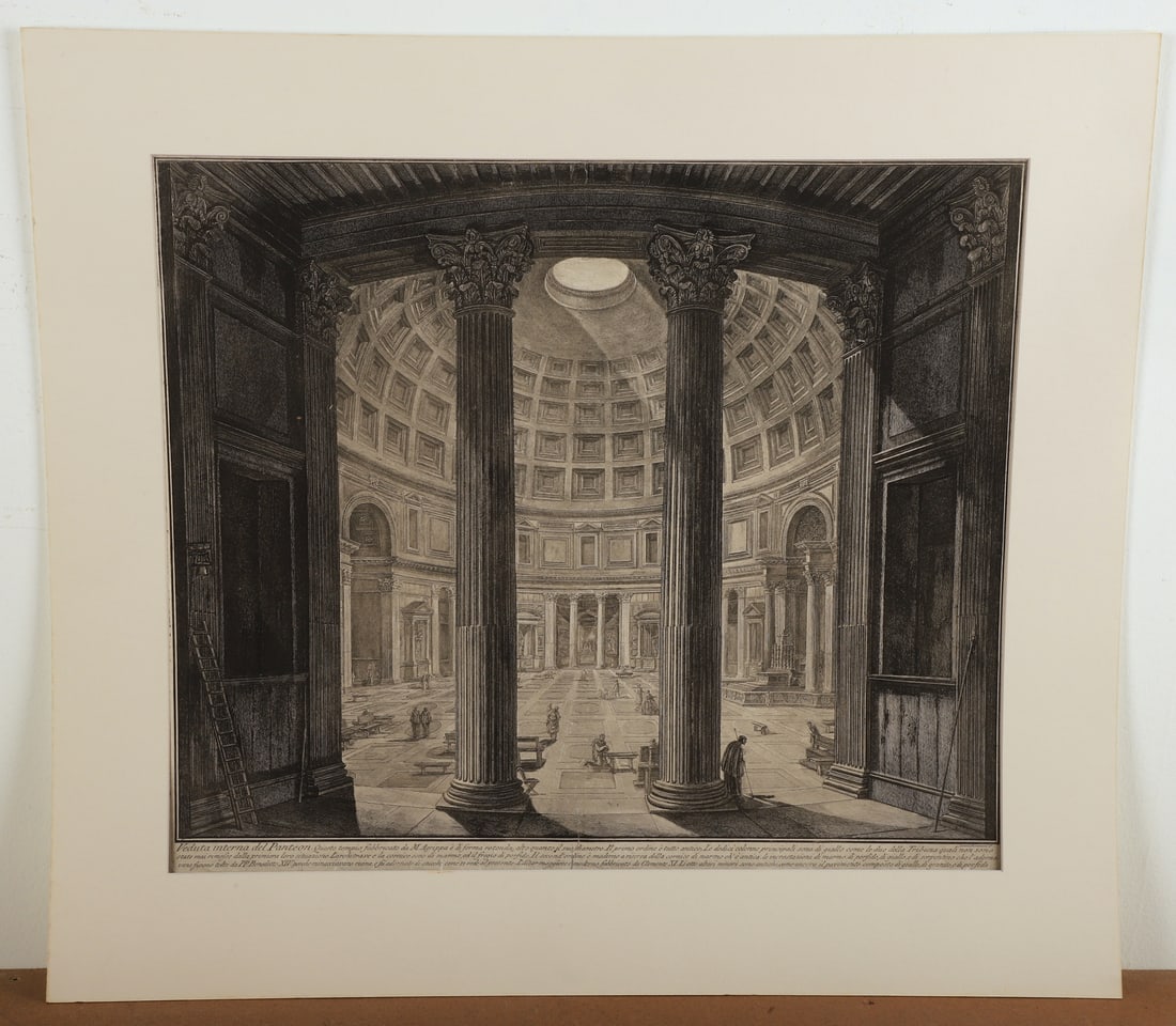 Giovanni Piranesi "Veduta Interna del Panteon" (1 of 7)